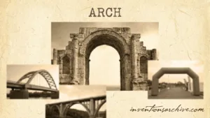 An ancient arch made of stone with steps on either side, highlighting the architectural icat.