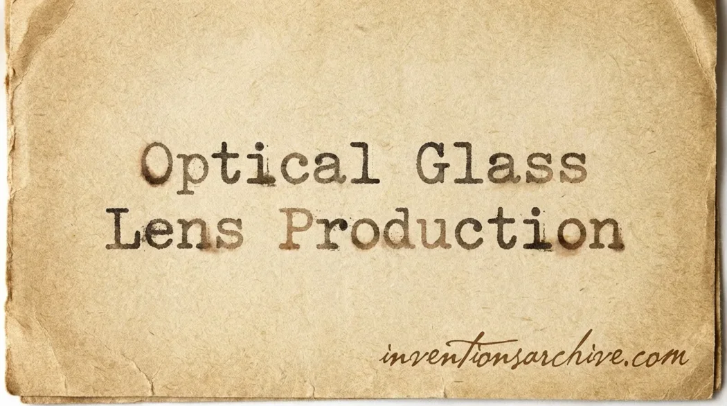 Optical Glass Lens Production [Renaissance Inventions Series]