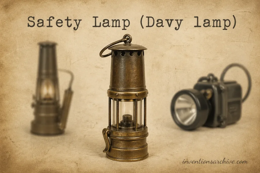invention of Safety Lamp (Davy lamp)