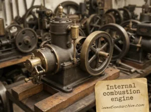 An internal combustion engine, showing pistons, cylinders, and the mechanical parts that convert fuel into motion.